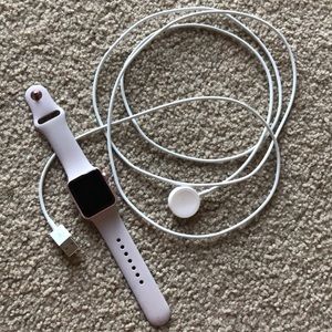 Rose gold Apple Watch. 38mm 7000 series